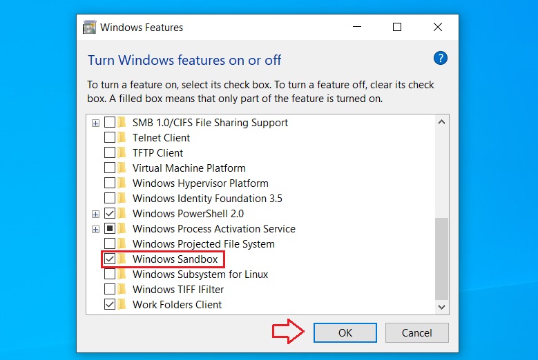 how to enable windows sandbox